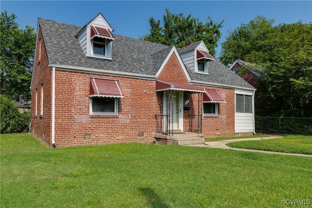 18 E 36th St, Richmond, VA 23224 - view of front of home featuring crawl space, brick siding, and roof with shingles