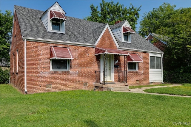 18 E 36th St, Richmond, VA 23224 - view of front of home with crawl space, brick siding, and a shingled roof