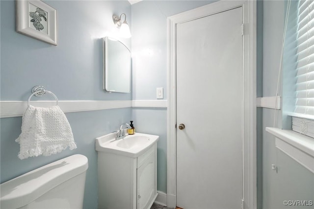 8507 Hanford Dr, Henrico, VA 23229 - half bath with vanity and toilet