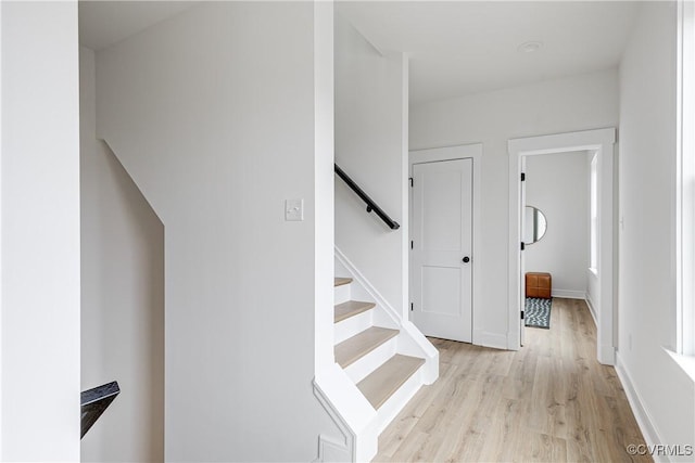 1823 W Cary St Unit A, Richmond, VA 23220 - staircase featuring wood finished floors and baseboards