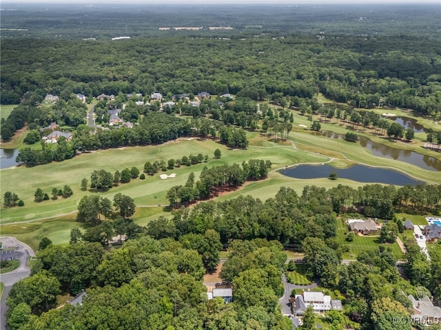 13511 W Salisbury Rd, Chesterfield, VA 23113 - drone / aerial view of a nearby body of water and a golf course