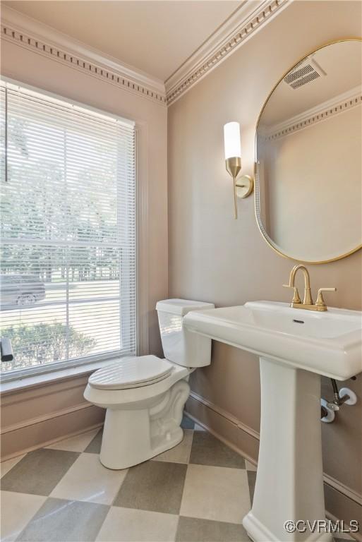 13511 W Salisbury Rd, Chesterfield, VA 23113 - bathroom featuring tile patterned floors and ornamental molding