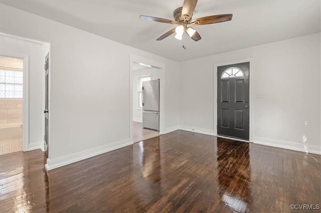 1505 Floyd St, Petersburg, VA 23803 - unfurnished room with ceiling fan and wood finished floors
