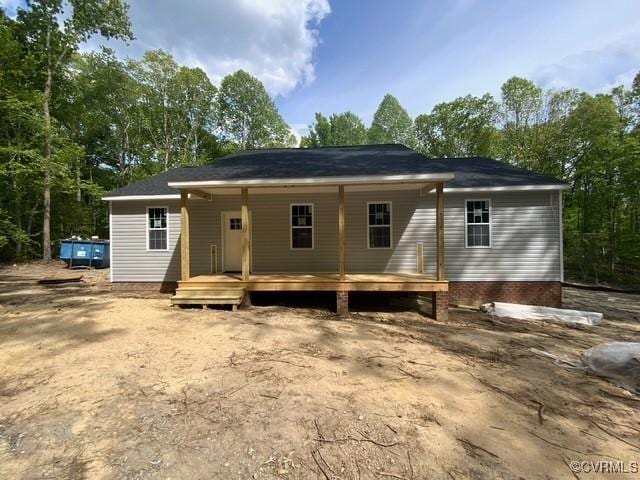 109 Maple Rd, Aylett, VA 23009 - back of house featuring a porch