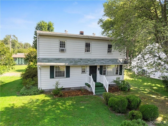414 John St, Ashland, VA 23005 - traditional-style house featuring a front lawn and roof with shingles