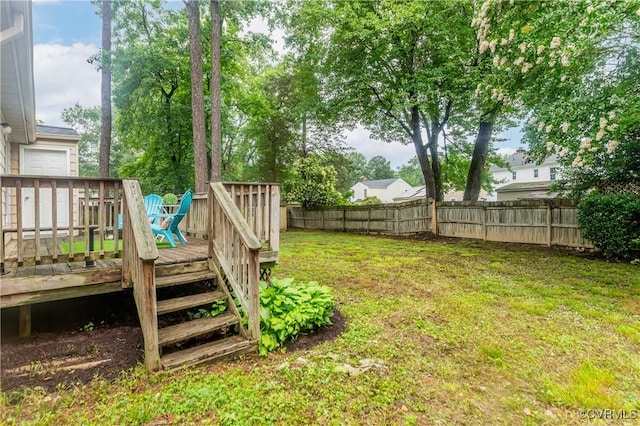 4814 Mill Park Ct, Glen Allen, VA 23060 - fenced backyard featuring a wooden deck