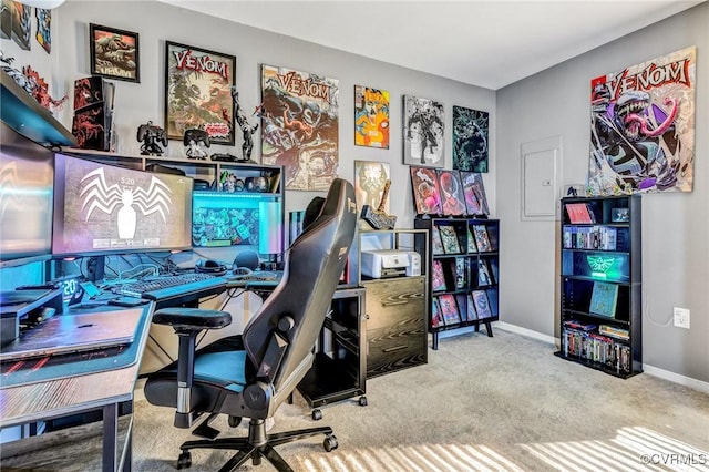 7100 Deer Thicket Dr, Midlothian, VA 23112 - carpeted office with baseboards