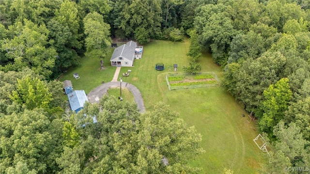 12900 Spring Run Rd, Midlothian, VA 23112 - drone / aerial view of a heavily wooded area