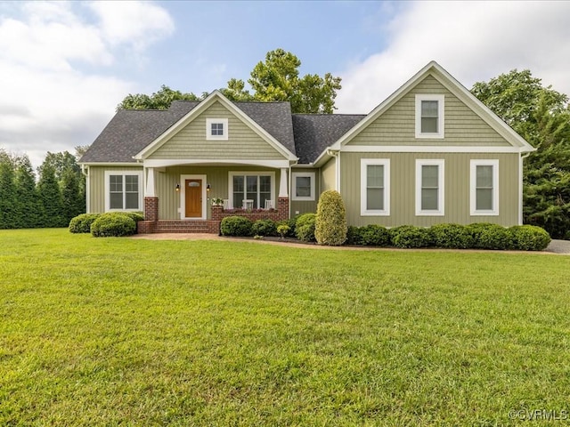 1130 Sparrows Ln, Powhatan, VA 23139 - craftsman house with a front lawn, brick siding, and a shingled roof