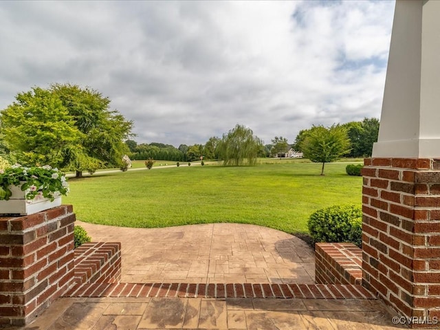 1130 Sparrows Ln, Powhatan, VA 23139 - view of green lawn with a patio area