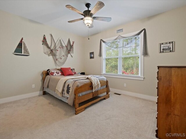1130 Sparrows Ln, Powhatan, VA 23139 - bedroom featuring carpet flooring and ceiling fan