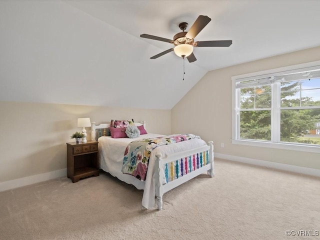 1130 Sparrows Ln, Powhatan, VA 23139 - carpeted bedroom with lofted ceiling and a ceiling fan