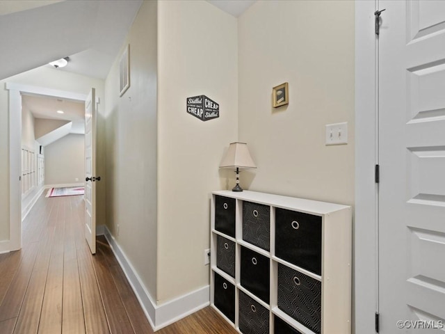 1130 Sparrows Ln, Powhatan, VA 23139 - corridor featuring dark wood-type flooring and baseboards