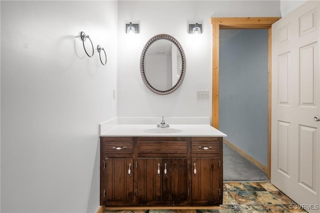14560 Meade Rd, Amelia, VA 23002 - bathroom featuring vanity and baseboards