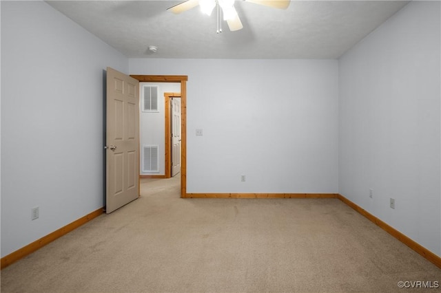 14560 Meade Rd, Amelia, VA 23002 - empty room with carpet flooring, a ceiling fan, and a smoke detector