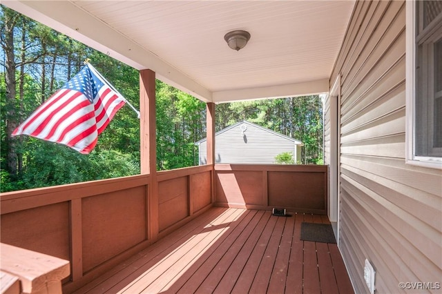 14560 Meade Rd, Amelia, VA 23002 - view of wooden deck