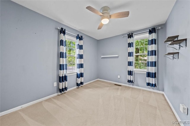 4709 Tameo Ct, Glen Allen, VA 23060 - spare room with healthy amount of natural light, a ceiling fan, and carpet