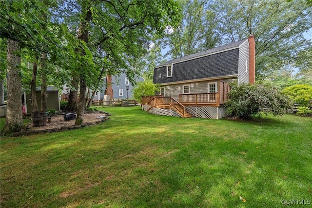 4709 Tameo Ct, Glen Allen, VA 23060 - view of yard with a deck