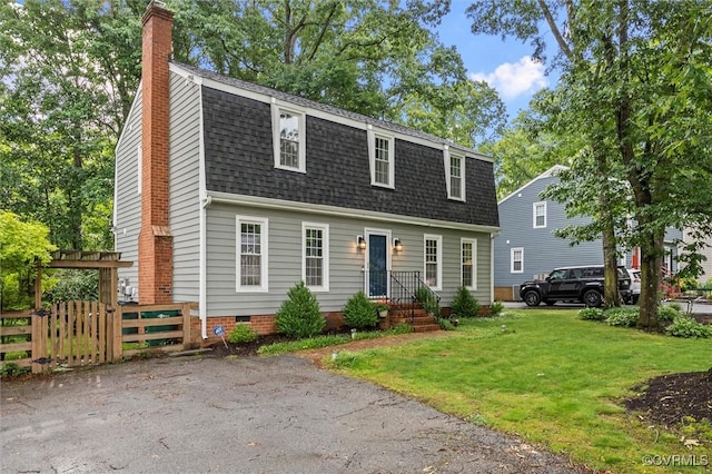 4709 Tameo Ct, Glen Allen, VA 23060 - dutch colonial with a shingled roof, a chimney, a gambrel roof, and crawl space