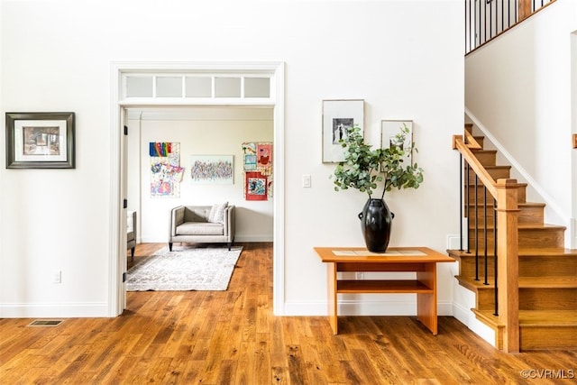 11075 Ellis Meadows Ln, Glen Allen, VA 23059 - corridor featuring stairway and wood finished floors