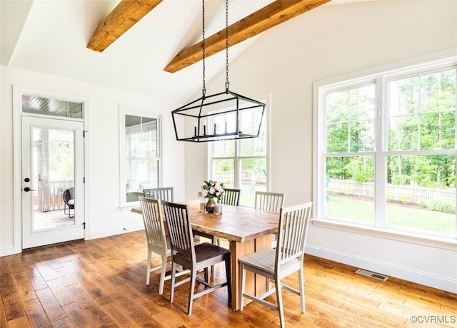 11075 Ellis Meadows Ln, Glen Allen, VA 23059 - dining room with a chandelier and wood finished floors