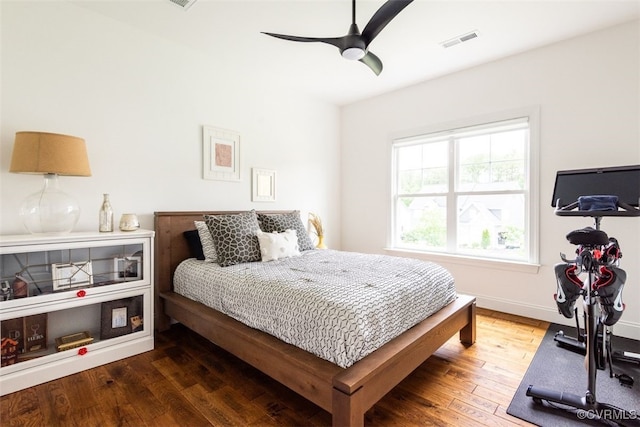 11075 Ellis Meadows Ln, Glen Allen, VA 23059 - bedroom with wood finished floors and a ceiling fan