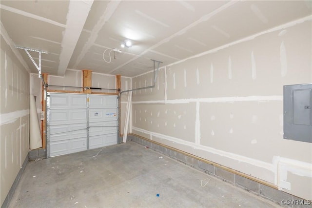 1712 Binford Ct, Cobbs Creek, VA 23223 - garage with electric panel