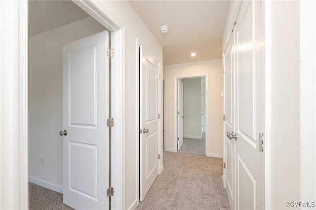 1712 Binford Ct, Cobbs Creek, VA 23223 - hall with light carpet and recessed lighting