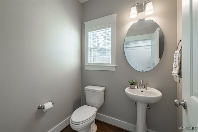 9377 Magnolia Blossom Rd, Ashland, VA 23005 - bathroom featuring toilet and wood finished floors
