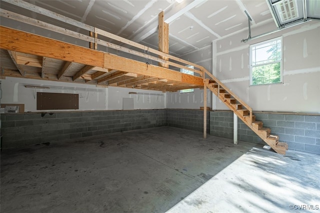 9377 Magnolia Blossom Rd, Ashland, VA 23005 - garage with concrete block wall