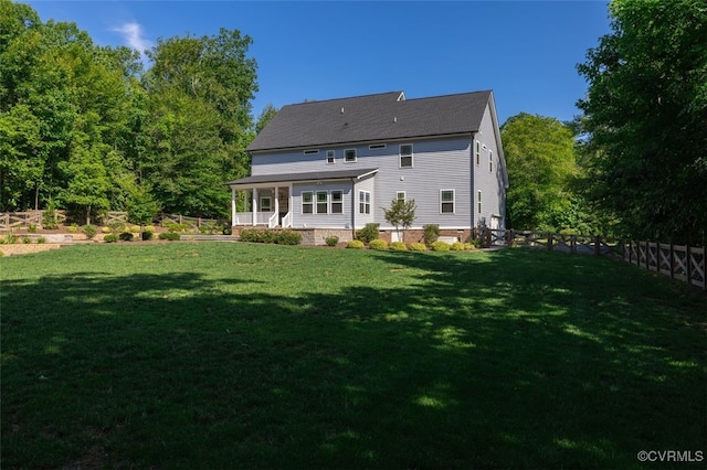 9377 Magnolia Blossom Rd, Ashland, VA 23005 - back of property featuring a fenced backyard