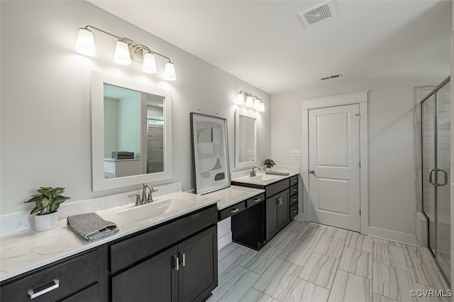 9377 Magnolia Blossom Rd, Ashland, VA 23005 - full bath featuring vanity and a shower with shower door