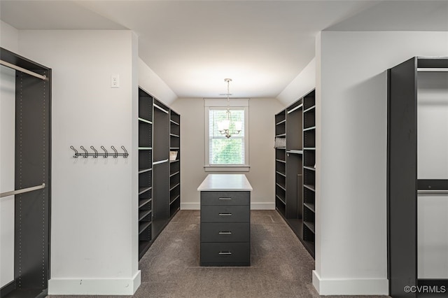 9377 Magnolia Blossom Rd, Ashland, VA 23005 - walk in closet featuring dark carpet