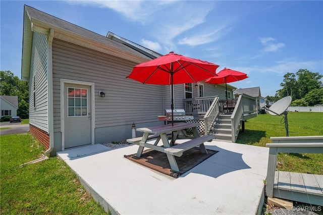 9949 Reymet Ct, North Chesterfield, VA 23237 - view of patio with a wooden deck