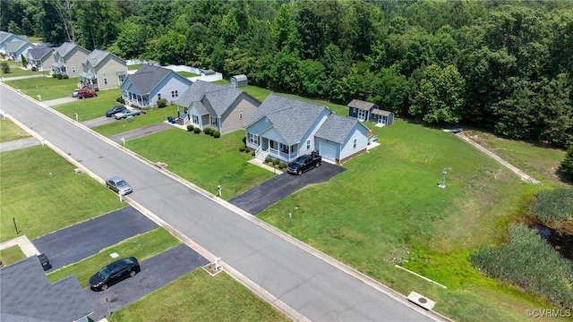 9949 Reymet Ct, North Chesterfield, VA 23237 - aerial view of residential area featuring a heavily wooded area