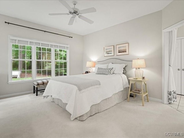 4416 Killiam Ct, Henrico, VA 23060 - carpeted bedroom with baseboards and a ceiling fan