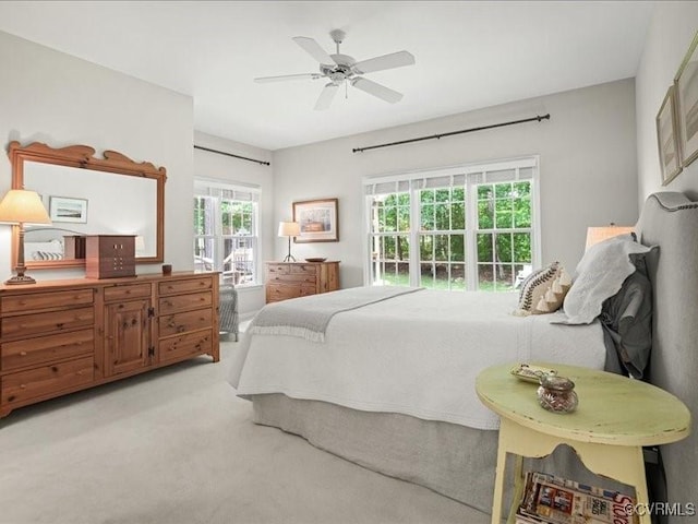 4416 Killiam Ct, Henrico, VA 23060 - bedroom featuring light colored carpet and a ceiling fan