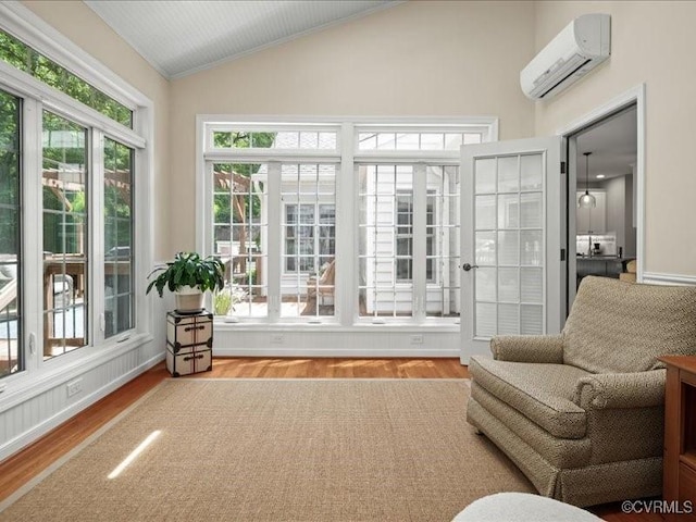4416 Killiam Ct, Henrico, VA 23060 - sunroom / solarium featuring a wall unit AC and lofted ceiling
