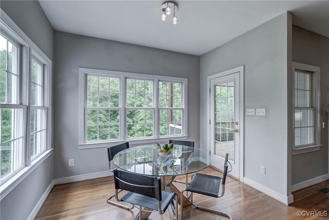 5501 Pine Needles Ter, Providence Forge, VA 23140 - dining area with plenty of natural light and wood finished floors