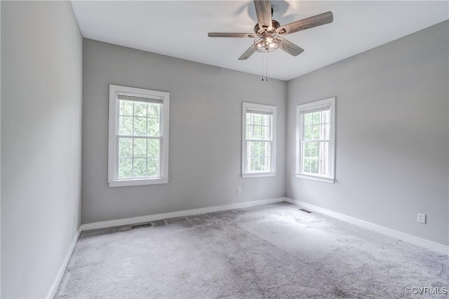 5501 Pine Needles Ter, Providence Forge, VA 23140 - carpeted empty room with plenty of natural light and ceiling fan