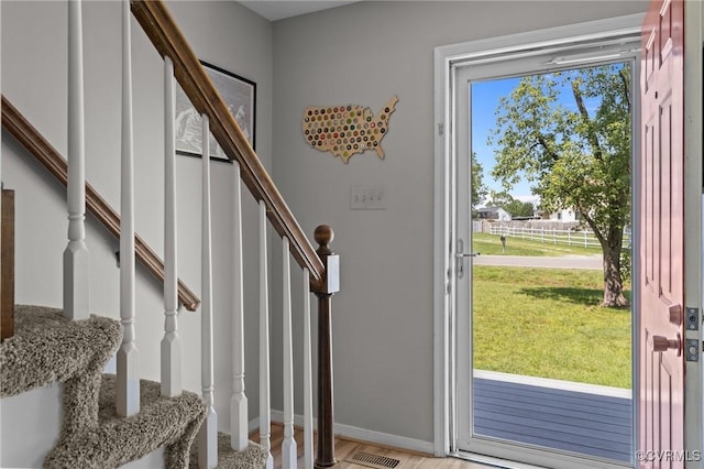 6521 N Midview Rd, Henrico, VA 23231 - entrance foyer with stairs and baseboards