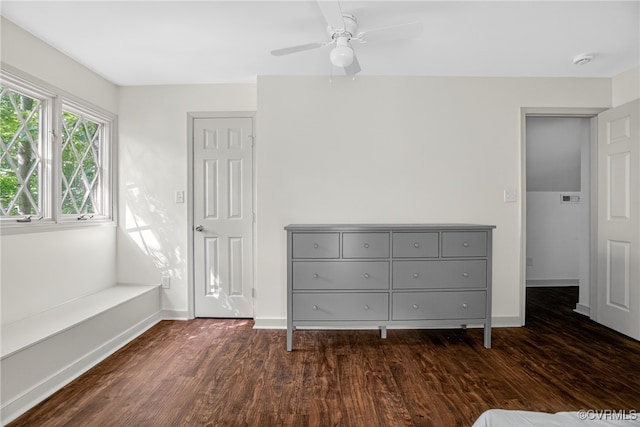 8327 Fulham Ct, Richmond, VA 23227 - unfurnished bedroom featuring dark wood finished floors and a ceiling fan