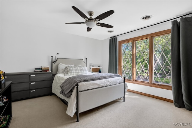 8327 Fulham Ct, Richmond, VA 23227 - bedroom featuring light colored carpet and ceiling fan
