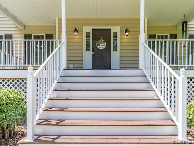1960 Teal Ln, Powhatan, VA 23139 - view of exterior entry featuring covered porch