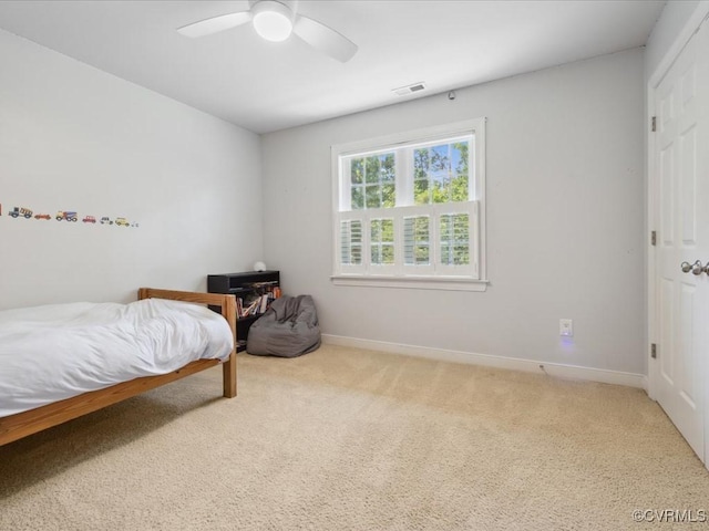 1960 Teal Ln, Powhatan, VA 23139 - carpeted bedroom featuring baseboards and ceiling fan