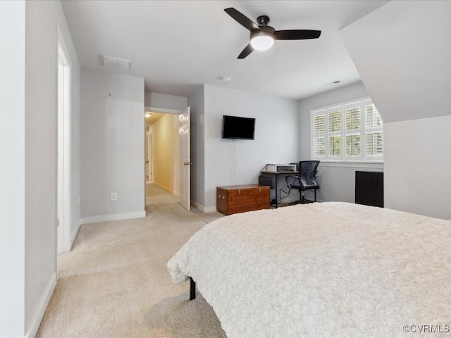 1960 Teal Ln, Powhatan, VA 23139 - bedroom featuring light colored carpet and a ceiling fan