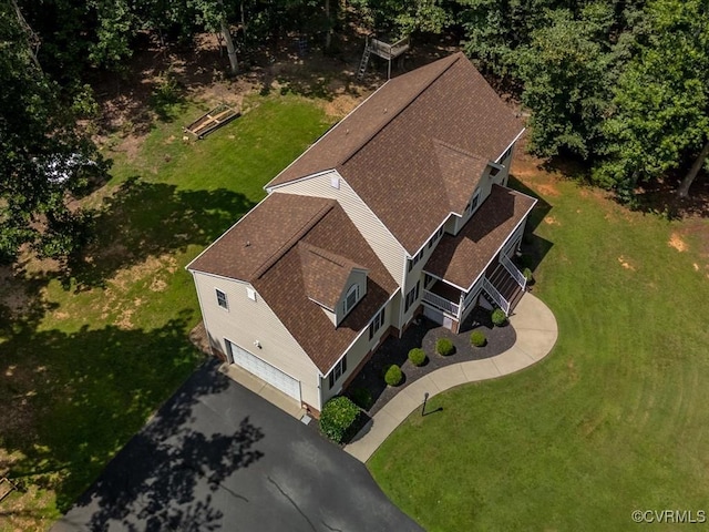 1960 Teal Ln, Powhatan, VA 23139 - view from above of property
