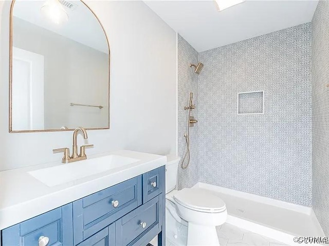 4788 Powhatan Lakes Rd, Powhatan, VA 23139 - full bathroom featuring a stall shower and vanity
