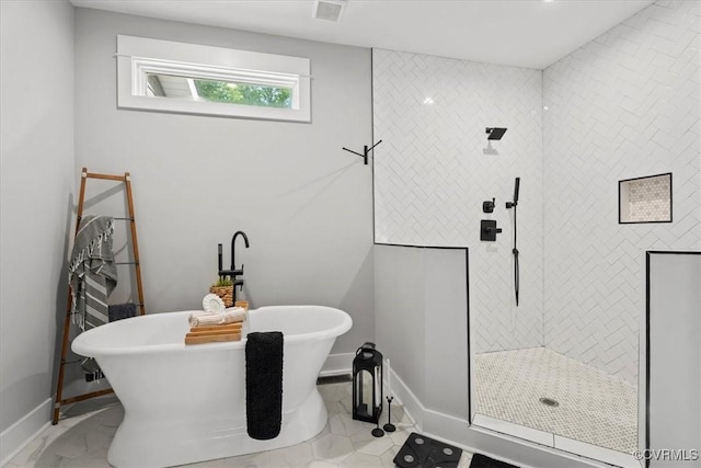 4788 Powhatan Lakes Rd, Powhatan, VA 23139 - full bath with a soaking tub and tiled shower