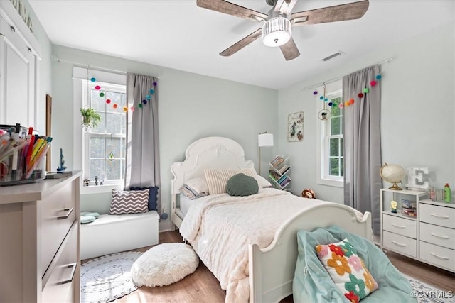 4788 Powhatan Lakes Rd, Powhatan, VA 23139 - bedroom featuring wood finished floors and a ceiling fan